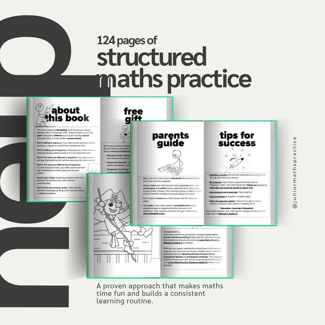 Book 5 - Structured Maths Practice (Pirates)
