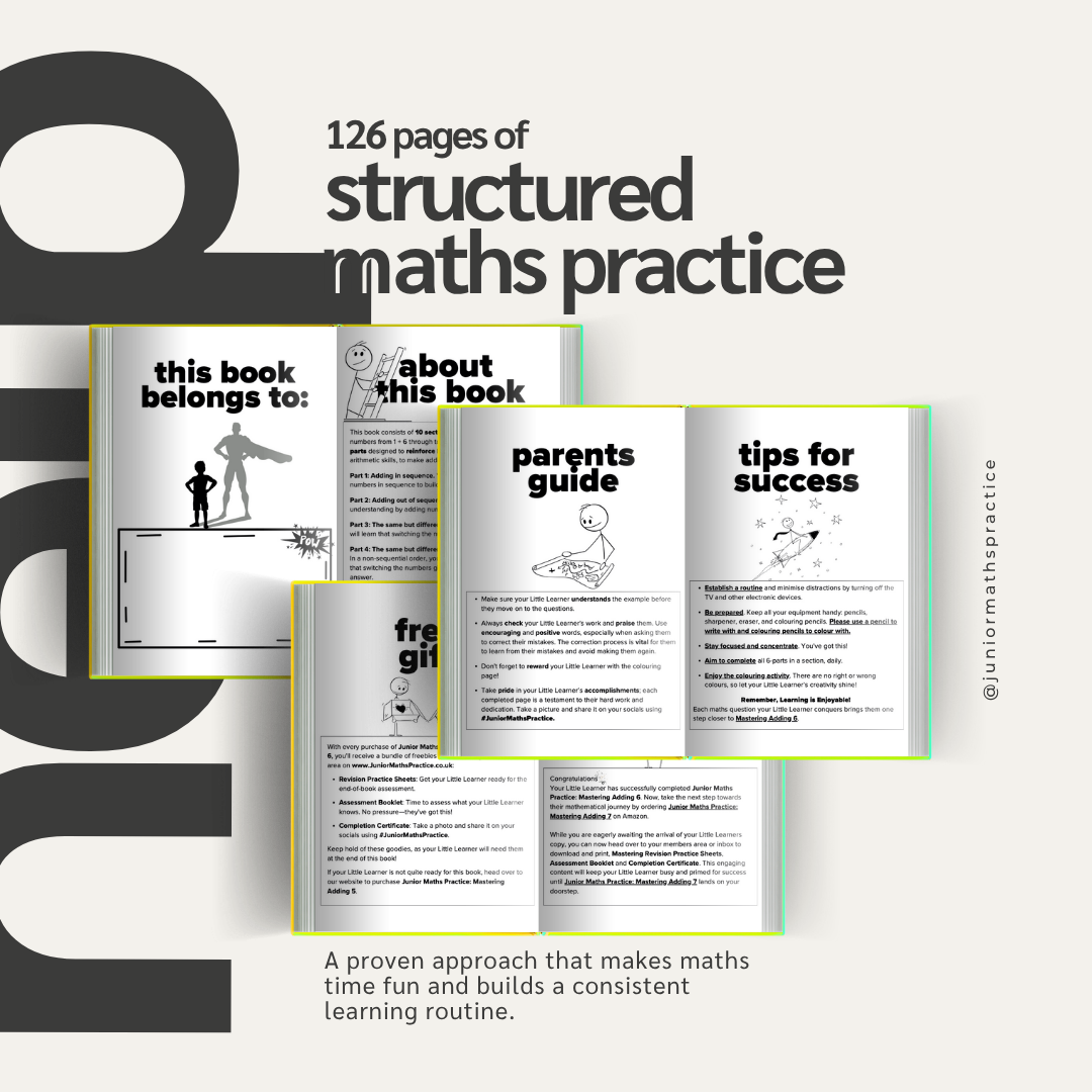 Book 6 - Structured Maths Practice (Superhero)
